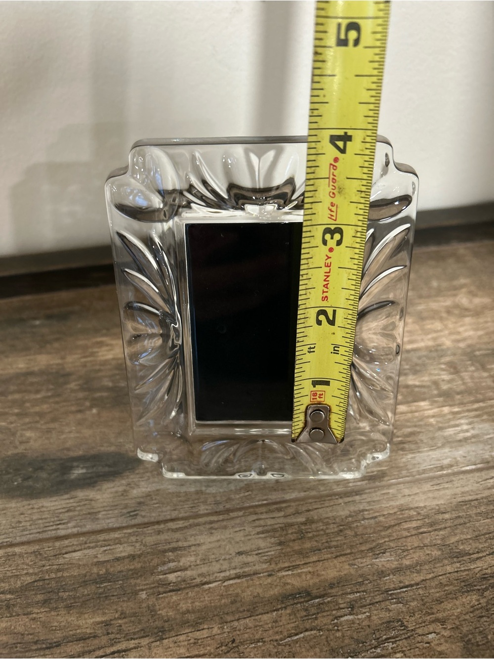 Waterford Crystal Picture Frame 'With Love' Holds 2"x3" Photo Etched Logo - Picture 3 of 9